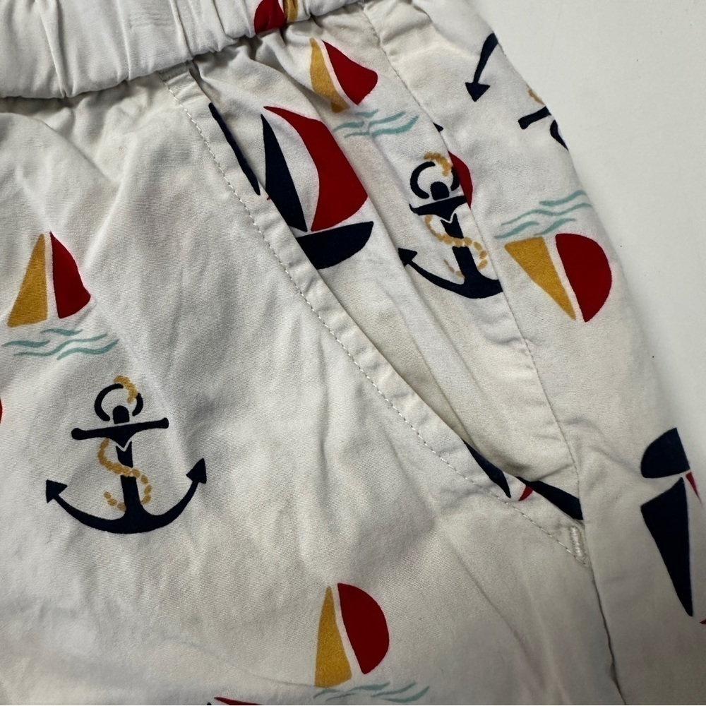 Hanna Andersson Nautical Scalloped Shorts 140 9/10 - Picture 3 of 6